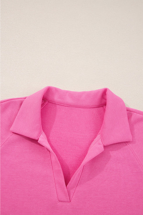 Active Collared Pullover And Central Seam Pant Set