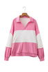 Playful Ricrac Trim Patchwork Collar V Neck Top