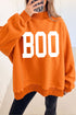 Boo Double Sided Print Reversible Mock Neck Sweatshirt