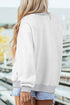 Pumpkin Face Print Mock Neck Pullover Sweatshirt