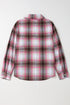 Exclusive Casual Flap Pocket Button Up Plaid Shacket