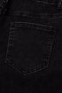 Cotton Denim Studded Straight Leg Loose Jeans