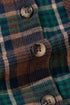 Western Plaid Print Buttoned Chest Pocket Shacket