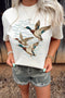 Polyester Cotton Western Mallard Lake Graphic Tee