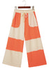Raw Seam Wide Leg Ankle Length Pants