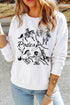 Rodeo 8 Seconds Western Print Graphic Sweatshirt