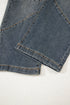 Exposed Stitching High Waist Relaxed Wide Leg Jeans