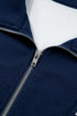 Exposed Seam Half Sleeve Shorts Set