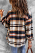 Relaxed Fit Brushed Plaid Button Down Shirt