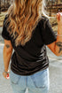Polyester Cotton Blend Ghost Applique Graphic Tee