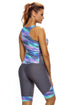 Abstract Print Tank And Fitted Short Active Set