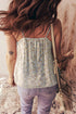 Dainty Floral Breeze Spaghetti Strap Flowy Tank Top