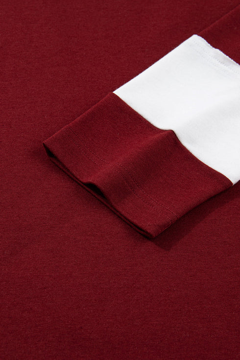 Daisy Applique Round Neck Long Sleeve Top