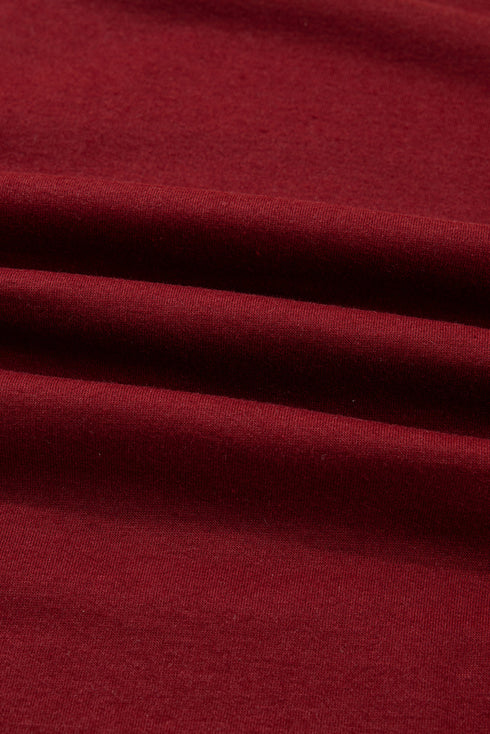 Daisy Applique Round Neck Long Sleeve Top