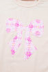 Daisy Floral Bow Detail Patchwork Applique T Shirt