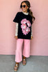 Daisy Floral Print Short Sleeve Graphic Tee