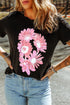 Daisy Floral Print Short Sleeve Graphic Tee