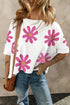 Daisy Flower Printed Casual T Shirt
