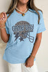 Leopard Print Lightning Star Helmet Graphic Tee