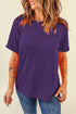 Soft Stretch Blend Crew Neck Short Sleeve Tee