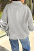 Polyester Wwjd Graphic Mock Neck Oversized Sweatshirt