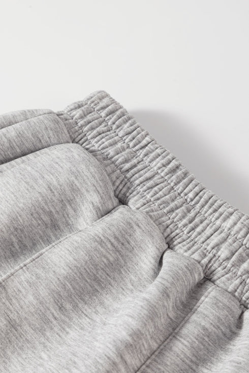 Zip Sailor Collar Pullover Seam Detail Athleisure Pant Set