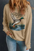 Created Purpose Western Mallard Graphic Pullover Sweatshirt