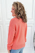 Drop Shoulder Ribbed Knit Long Sleeve Sweater