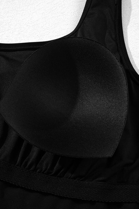 Exclusive Casual Square Neck Knotted One Piece Swimwear