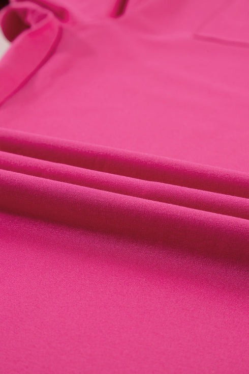 Solid Casual Adjustable Spaghetti Strap Straight Leg Jumpsuit