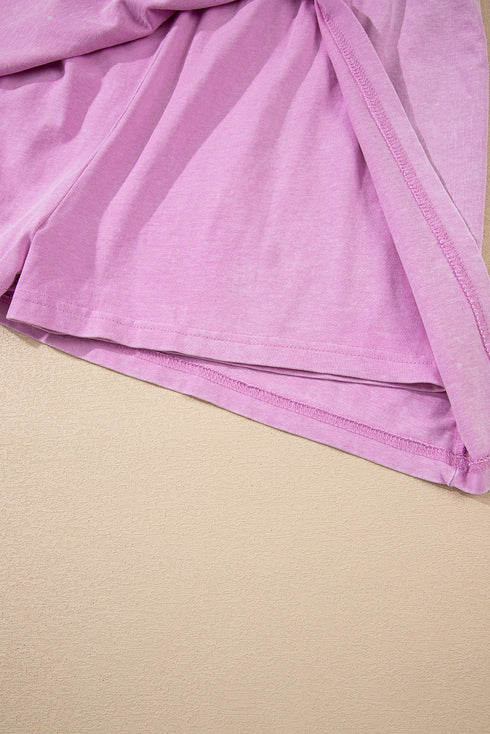 Mineral Wash Tank Top Split Skirt Two Piece Dress