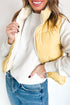 Reversible Stand Neck Zip Pocket Quilted Vest