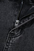 Decorative Seam Patchwork Cotton Rich Barrel Leg Denim Jeans