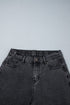 Decorative Seam Patchwork Cotton Rich Barrel Leg Denim Jeans