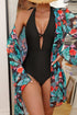 Deep V Neck Halter Strappy Detail One Piece Swimsuit