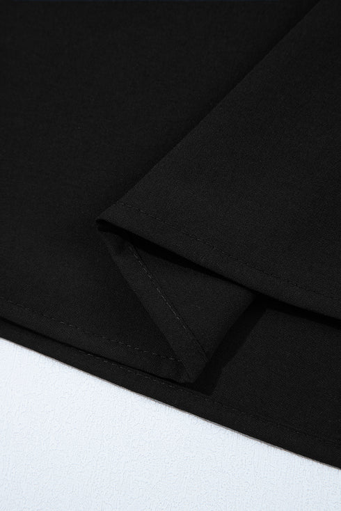 Delicate Bow Tie Accent Voluminous Puff Sleeve Blouse