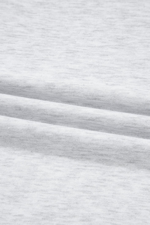 Delicate Lace Trim Raglan Sleeve Crewneck Pullover Sweatshirt Top