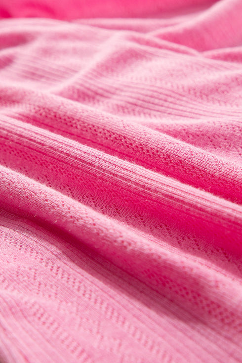 Delicate Texture Cropped Cami Shorts and Cardigan 3pcs Lounge Set