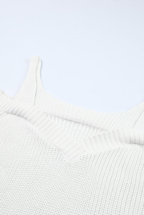 Dew Shoulder Knitted Sweater