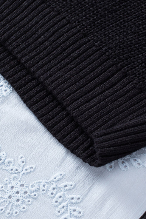 Dew Shoulder Knitted Sweater