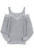 Dew Shoulder Knitted Sweater