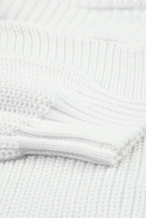 Dew Shoulder Knitted Sweater