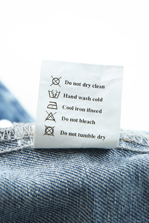 Aztec Print Patchwork Frayed Hem Western Denim Jacket