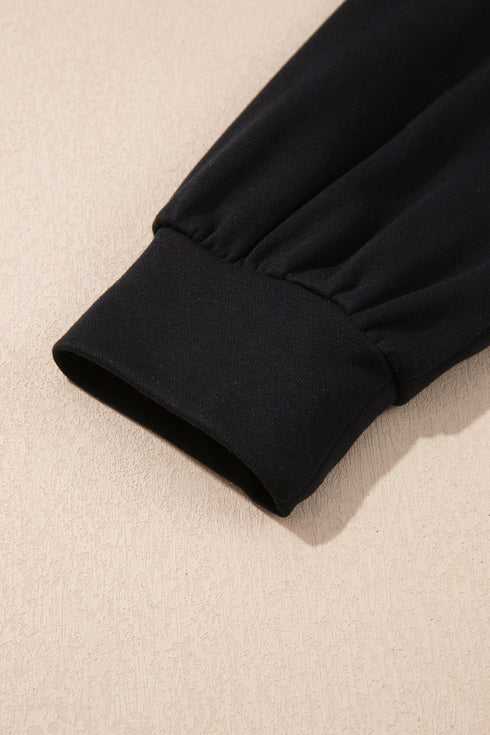 V Neck Tunic Shift Long Sleeve Top