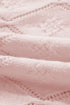 Diamond Pointelle Knit Balloon Sleeve Sweater