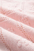 Diamond Pointelle Knit Balloon Sleeve Sweater