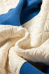 Diamond Quilted Mixed Texture Button Front Hoodie