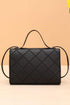 Diamond Quilted PU Leather Chain Strap Shoulder Bag