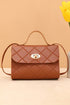 Diamond Quilted PU Leather Chain Strap Shoulder Bag