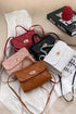 Diamond Quilted PU Leather Chain Strap Shoulder Bag